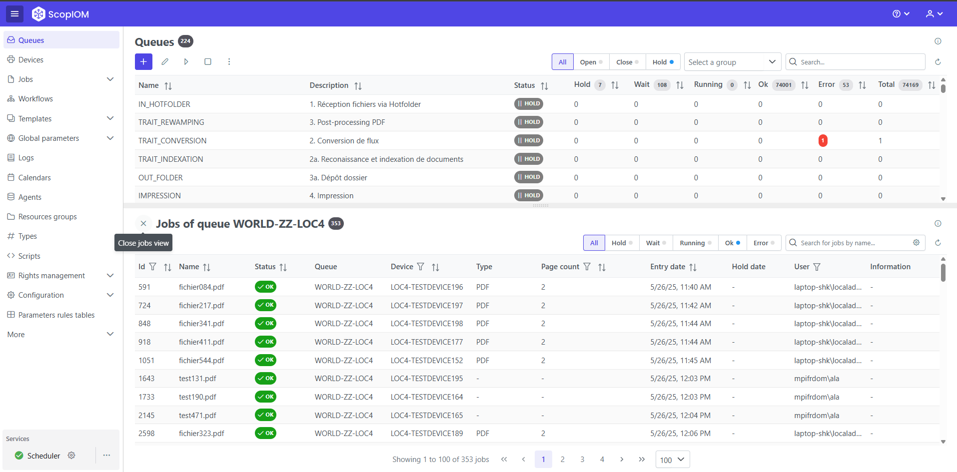 Orchestration des flux d'impression Orchestration des flux d'impression